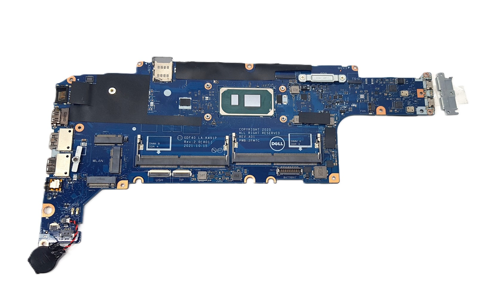 Dell Latitude 5420 Intel Core I5-1145G7 2.6GHz Laptop Motherboard M51J7 LA-K491P
