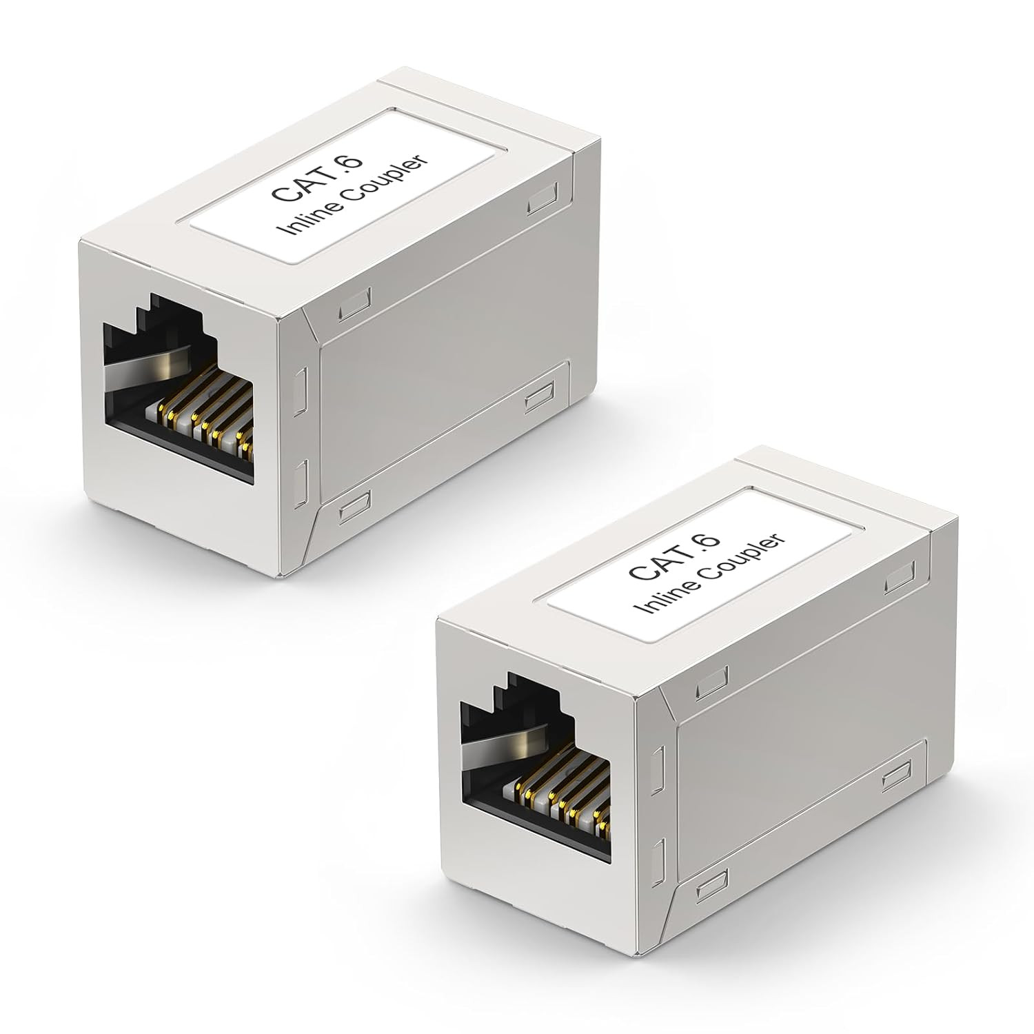 RJ45 Coupler Shielded, Ethernet Cable Extender CAT6/CAT5E/CAT5 Inline Coupler Po