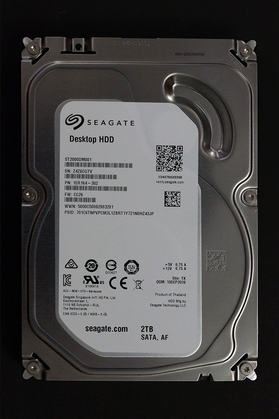 IMS Spare Seagate-IMSourcing Barracuda 7200.14 ST2000DM001 2 TB 3.5" Internal