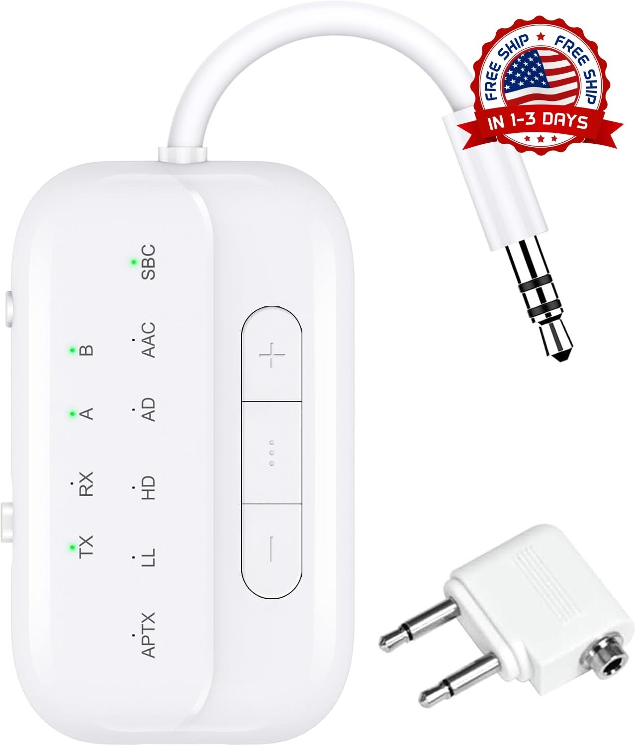 Transmisor receptor Bluetooth para TV PC gimnasio interruptor compatible US NEW