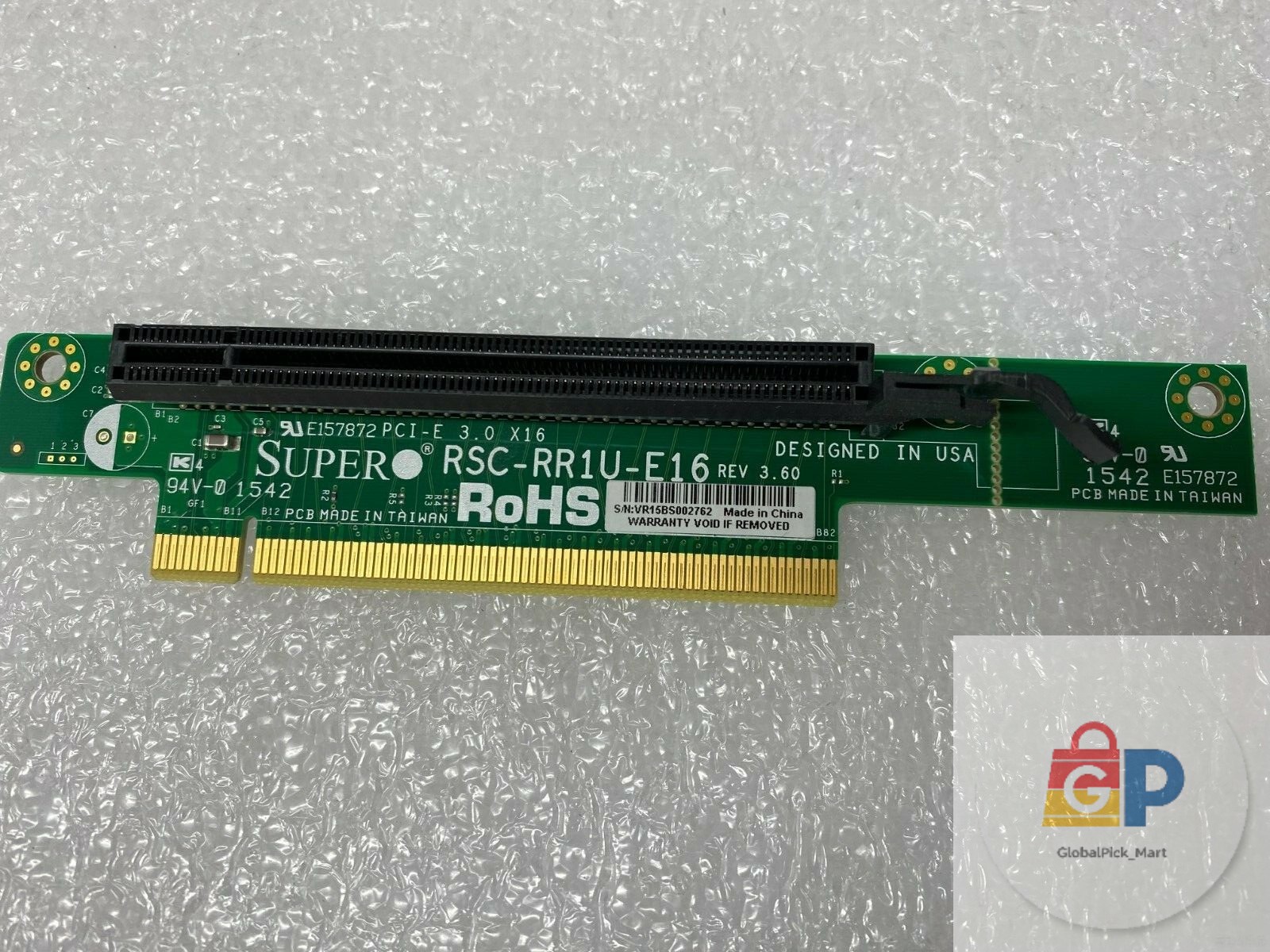1pcs SUPERMICRO RSC-RR1U-E16 1U PCI-E X 16 RISER CARD