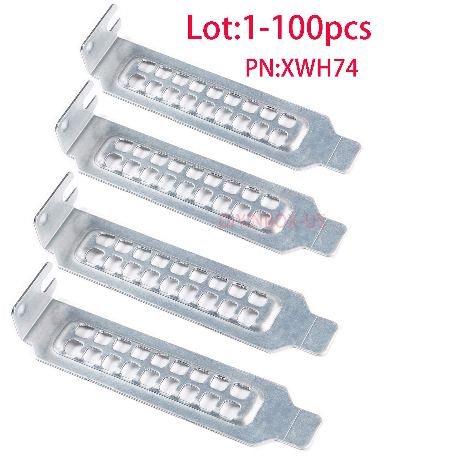 Lot XWH74 Dell PLT BLNK PCI Blank MET R740 XD R840 R540 R640 Slot Cover Bracket