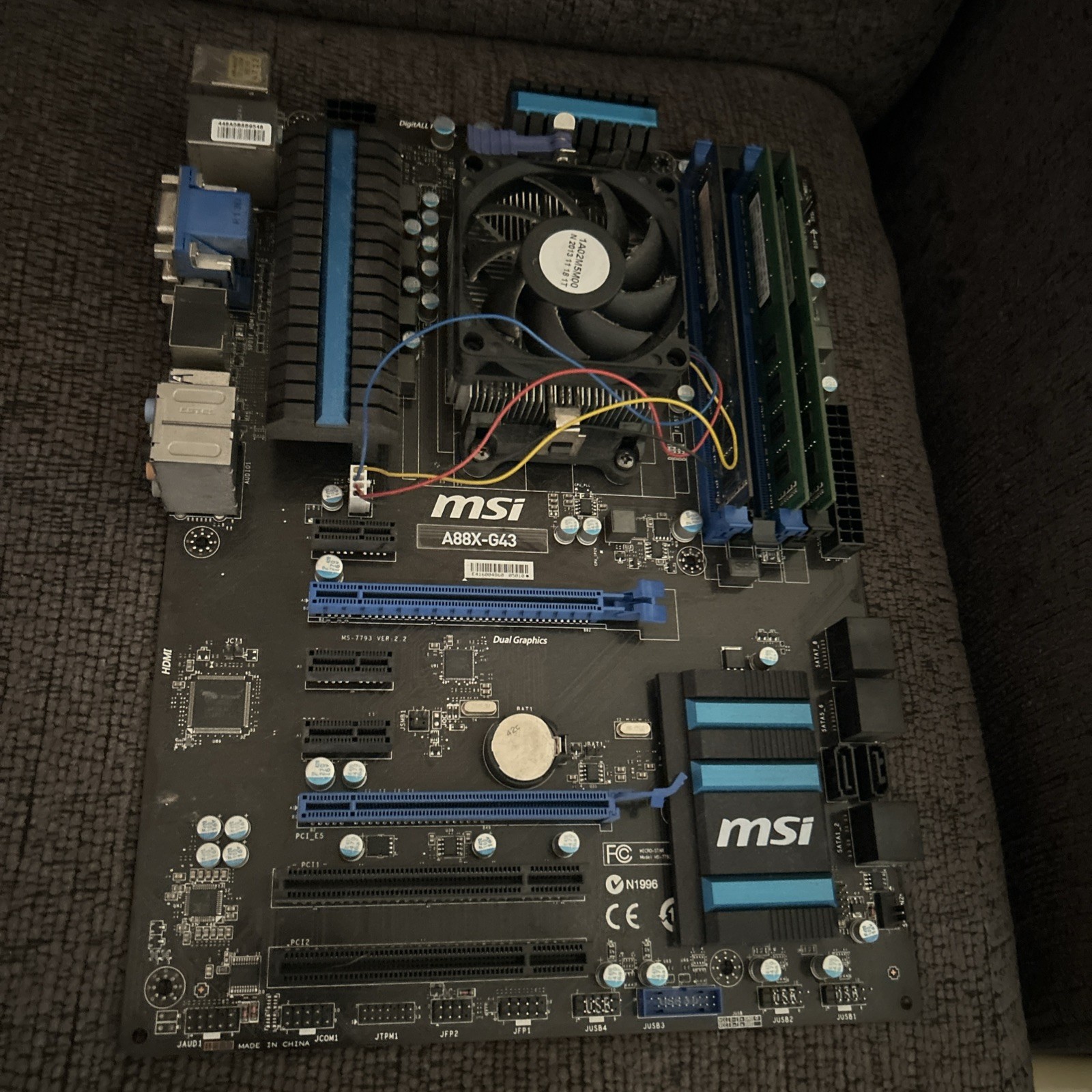 FOR MSI A88X-G43 Motherboard FM2+ A88 860K 7800 7650 Tested OK works 