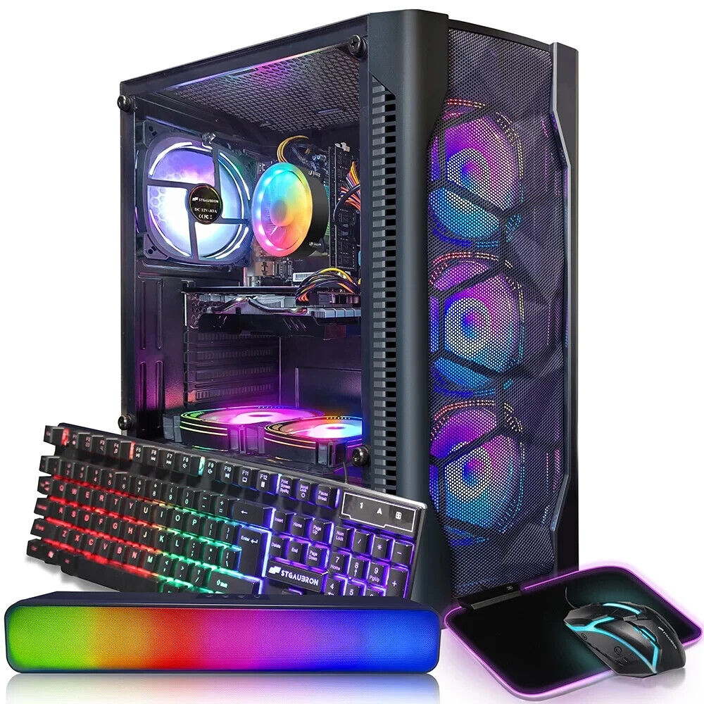 STGAubron Gaming Desktop PC Computer,Intel Core I7 3.4 GHz up to 3.9 GHz,16G RAM
