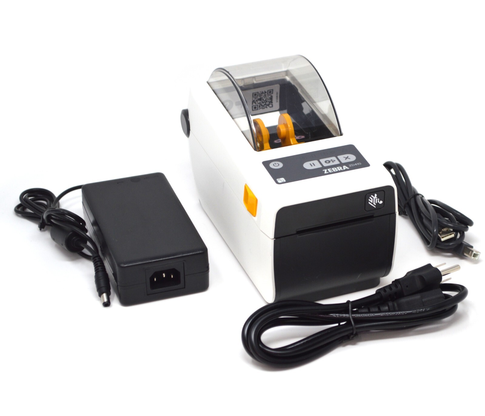 Zebra ZD410 Direct Thermal Barcode Label Receipt Printer USB Bluetooth White