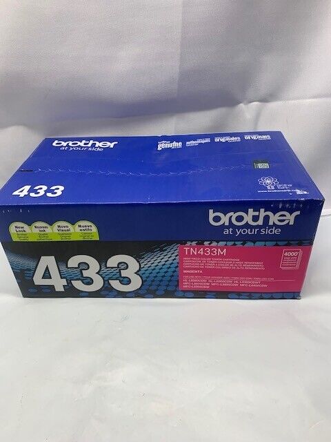 Brother TN433M High Yield Magenta Toner Cartridge Genuine*New-Box Damage