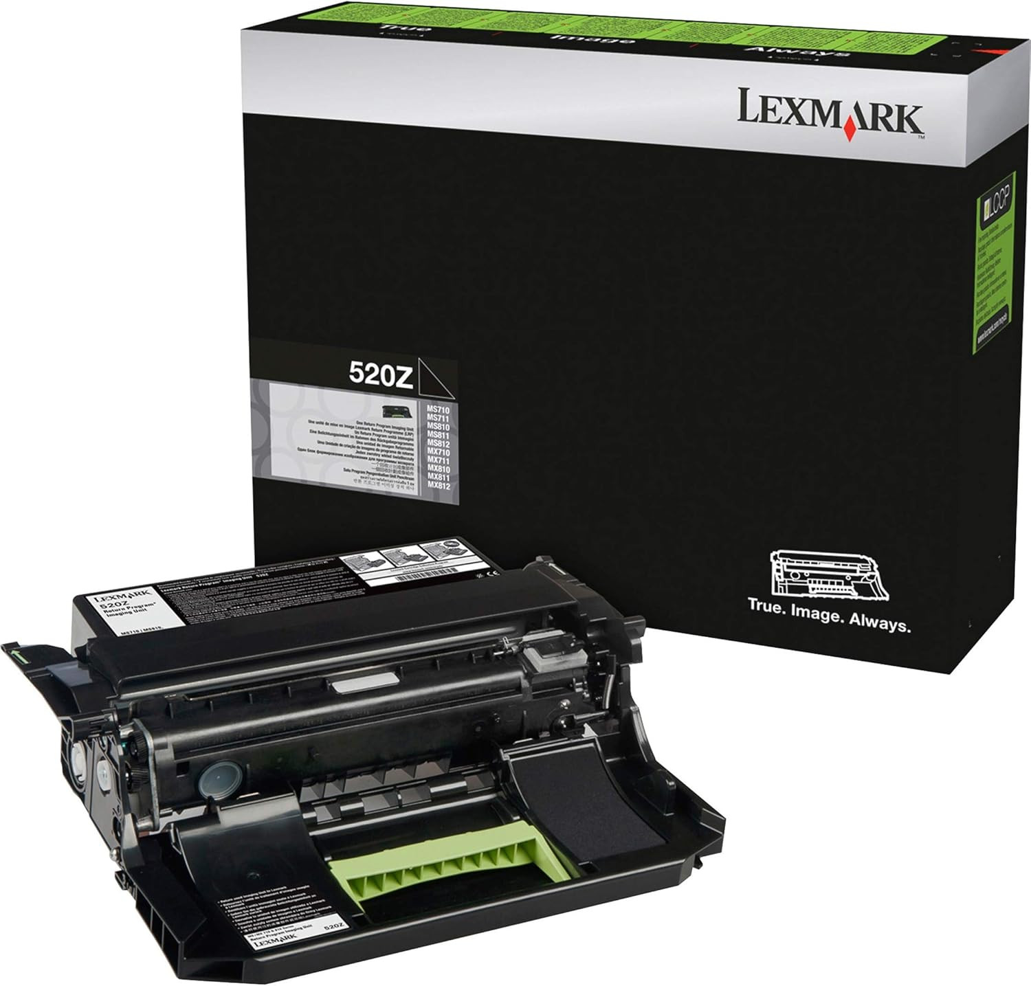 52D0Z00 Return Program Imaging Unit Toner, Black
