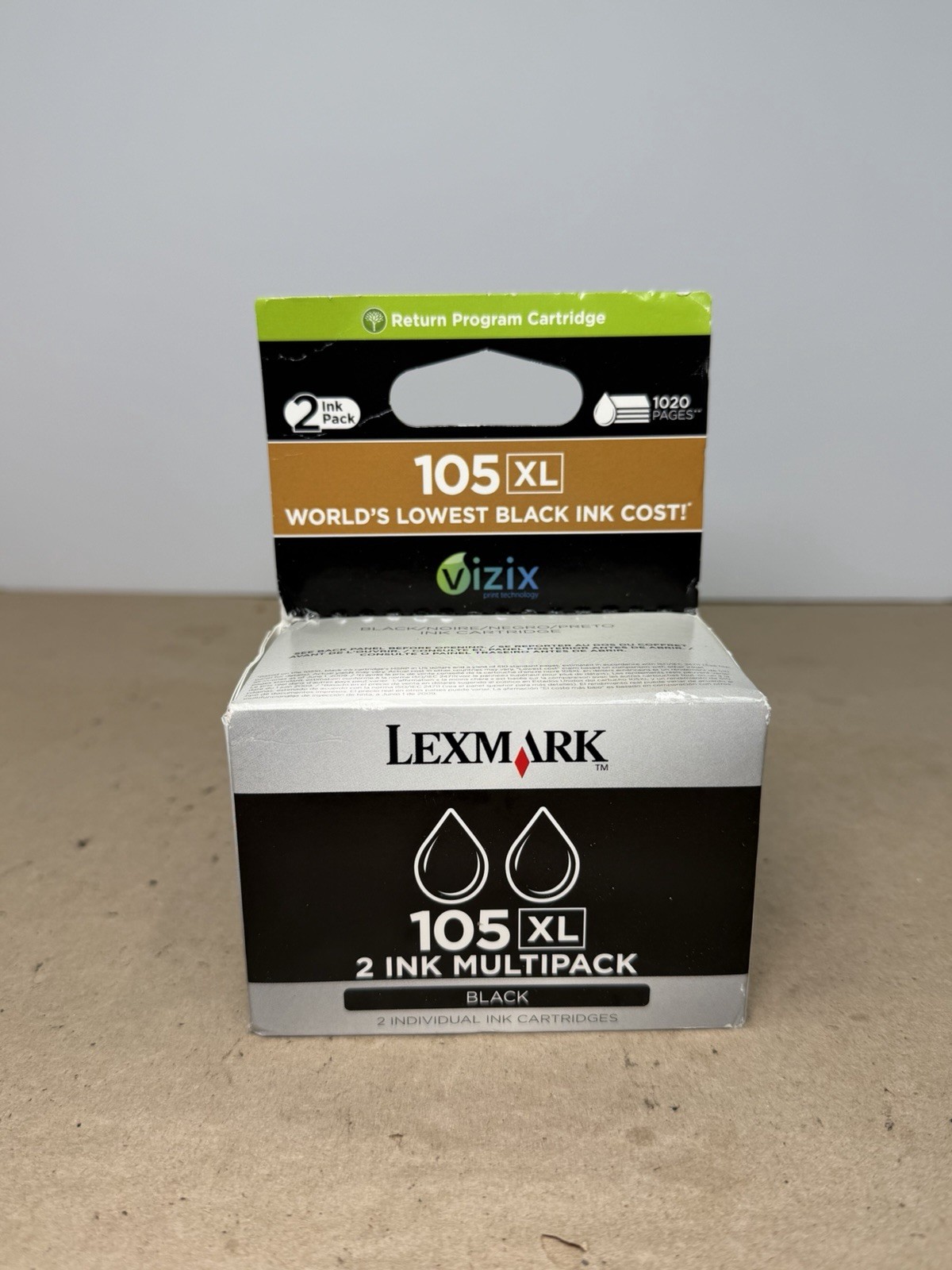 Genuine Lexmark 105XL Black Ink Cartridge Multipack Ships Fast
