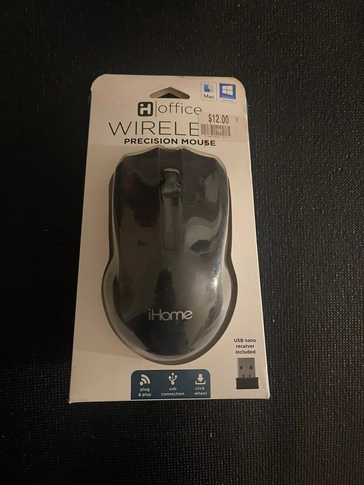 iHome iOffice Wireless Precision Mouse Color Red