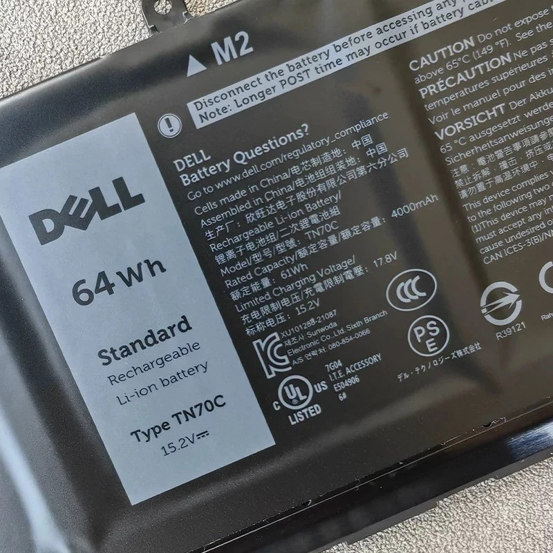 OEM Genuine 64WH TN70C Battery For Dell Inspiron 3510 3511 3515 5310 5410 5418