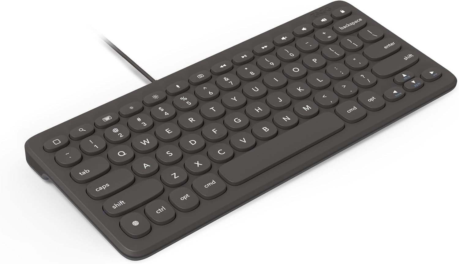 Zagg Connect Keyboard - Compact Design 12-in Lightning Connector Wired Keyboard