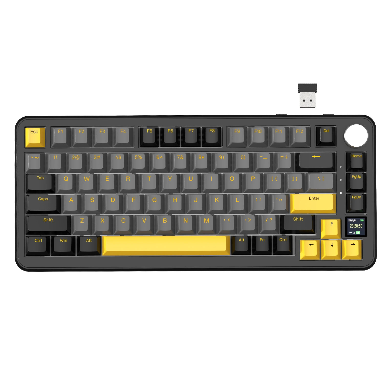 ATTACK SHARK X85Pro 75% Mechanical Keyboard with Screen & Knob Hot Swappable