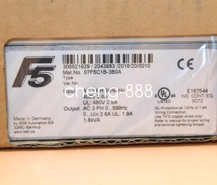 1PCS KEB 7F5C1B-3B0A frequency converter new via FedEx or DHL