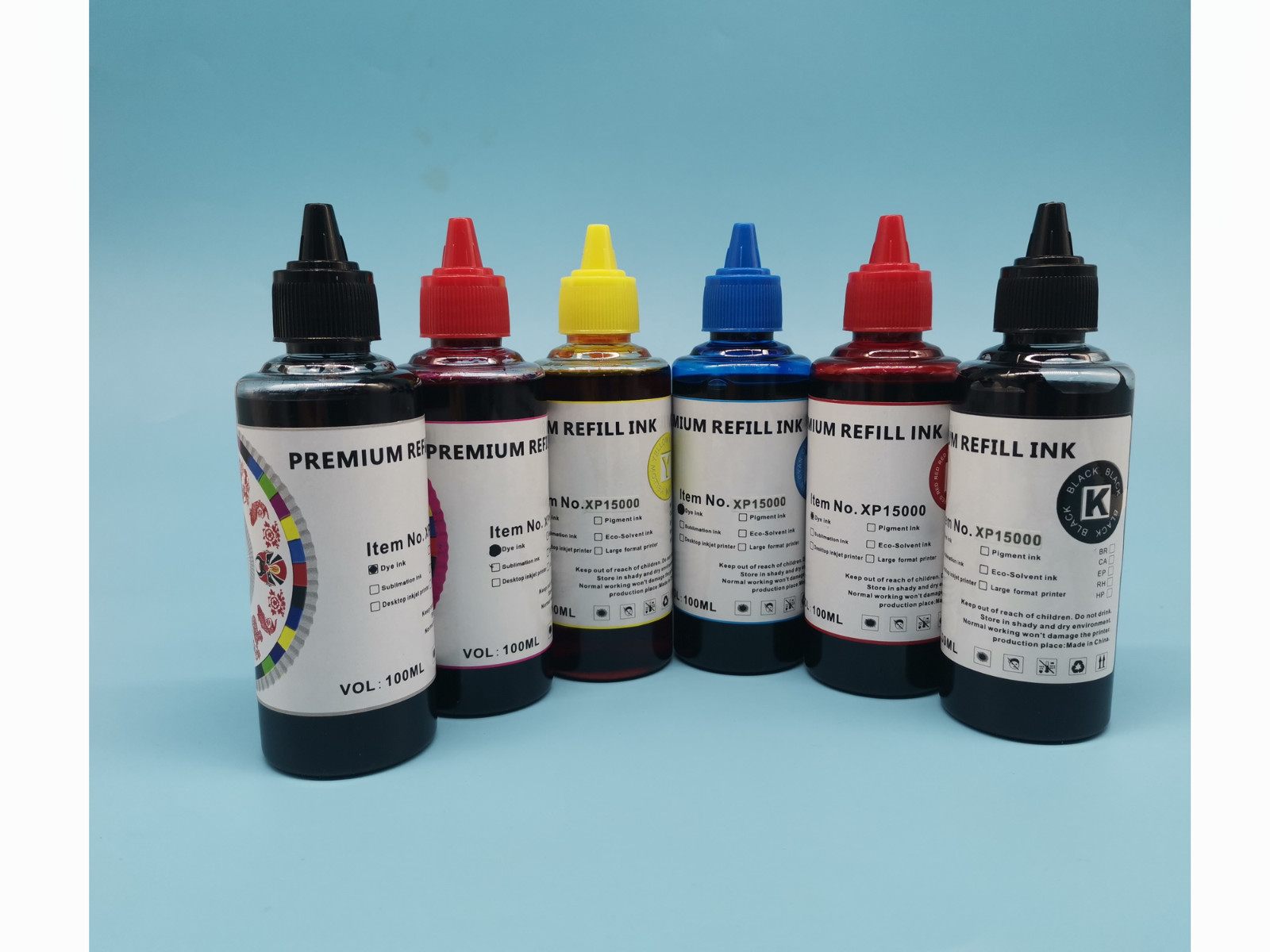 2 set 600ml Premium CISS Refillable Ink Refill Bottle for Epson XP15000