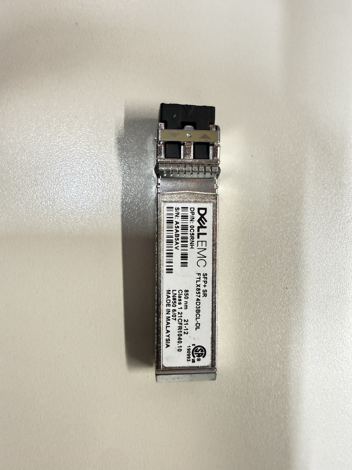 Dell EMC SFP+ 10Gbps Network Switch Module 0C5RNH FTLX8571D3BCL-DL