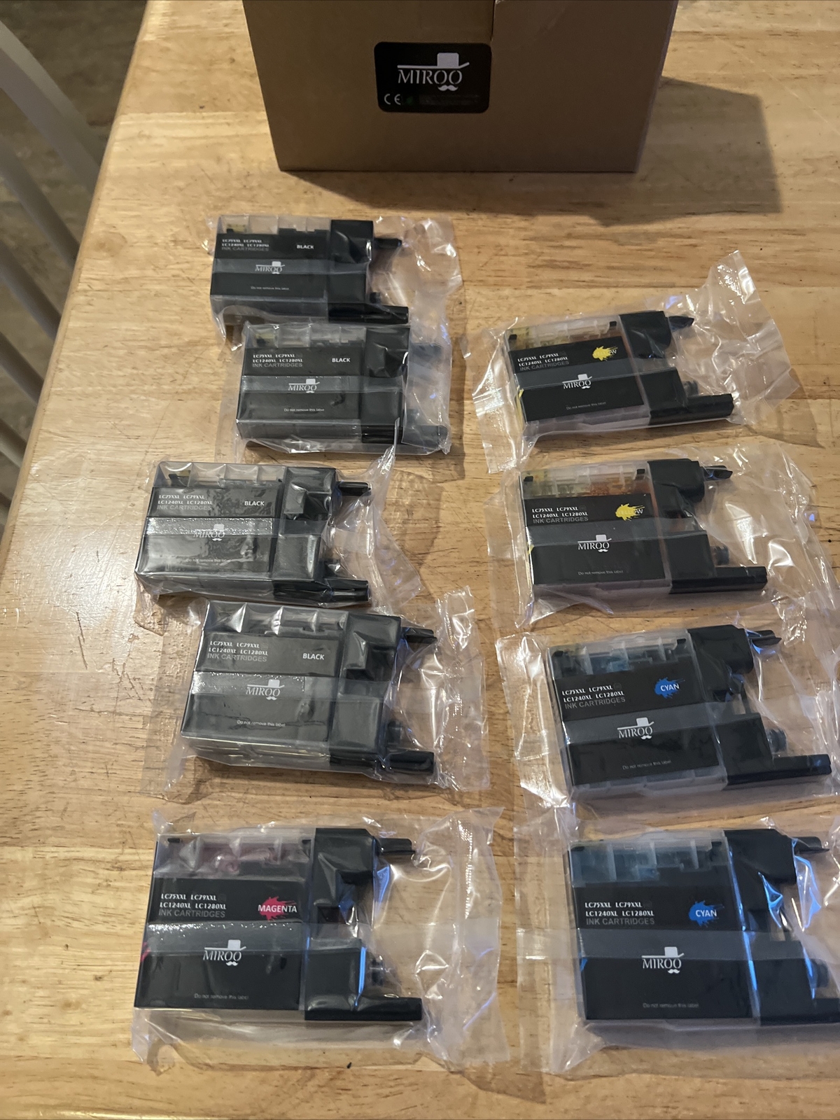 9-Pack Miroo LC75XXL Compatible Ink Cartridge 4 Black 2 Cyan 2 Yellow 1 Magenta