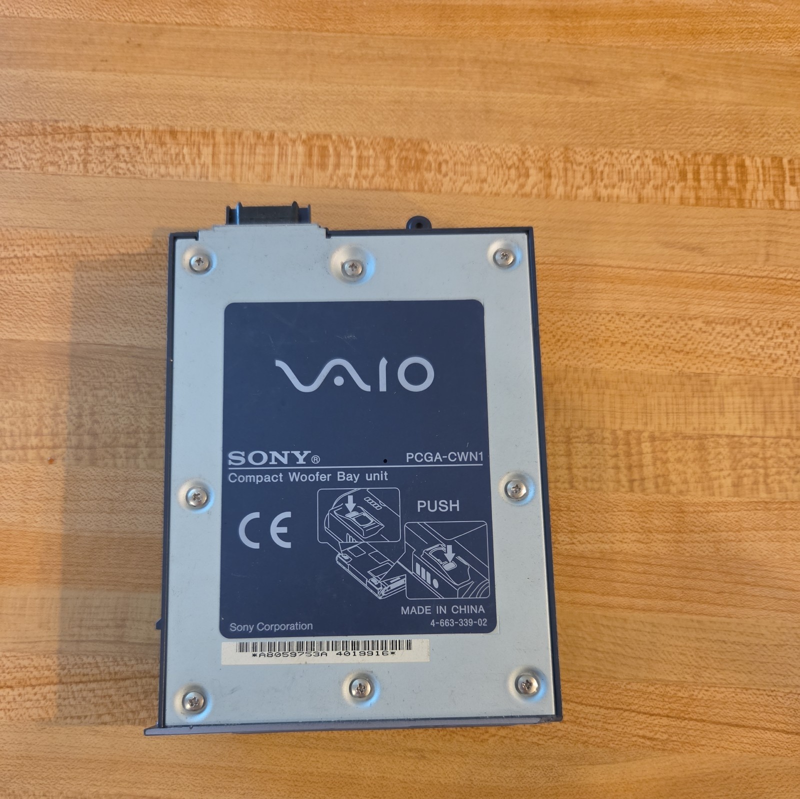 SONY VAIO PCGA Compact Woofer Bay Unit PCGA-CWN1 Untested