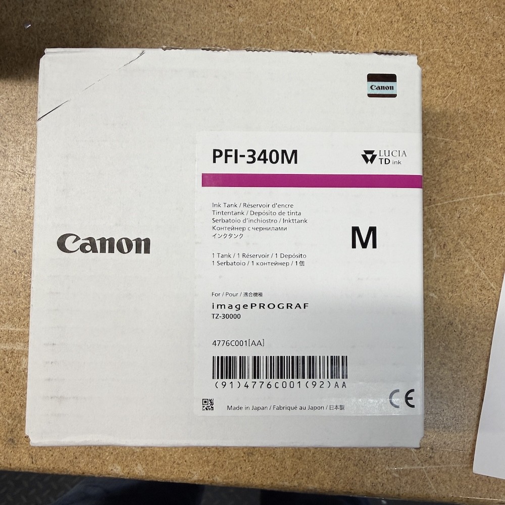 Genuine Canon PFI340M (4776C001) Magenta Ink - Expired