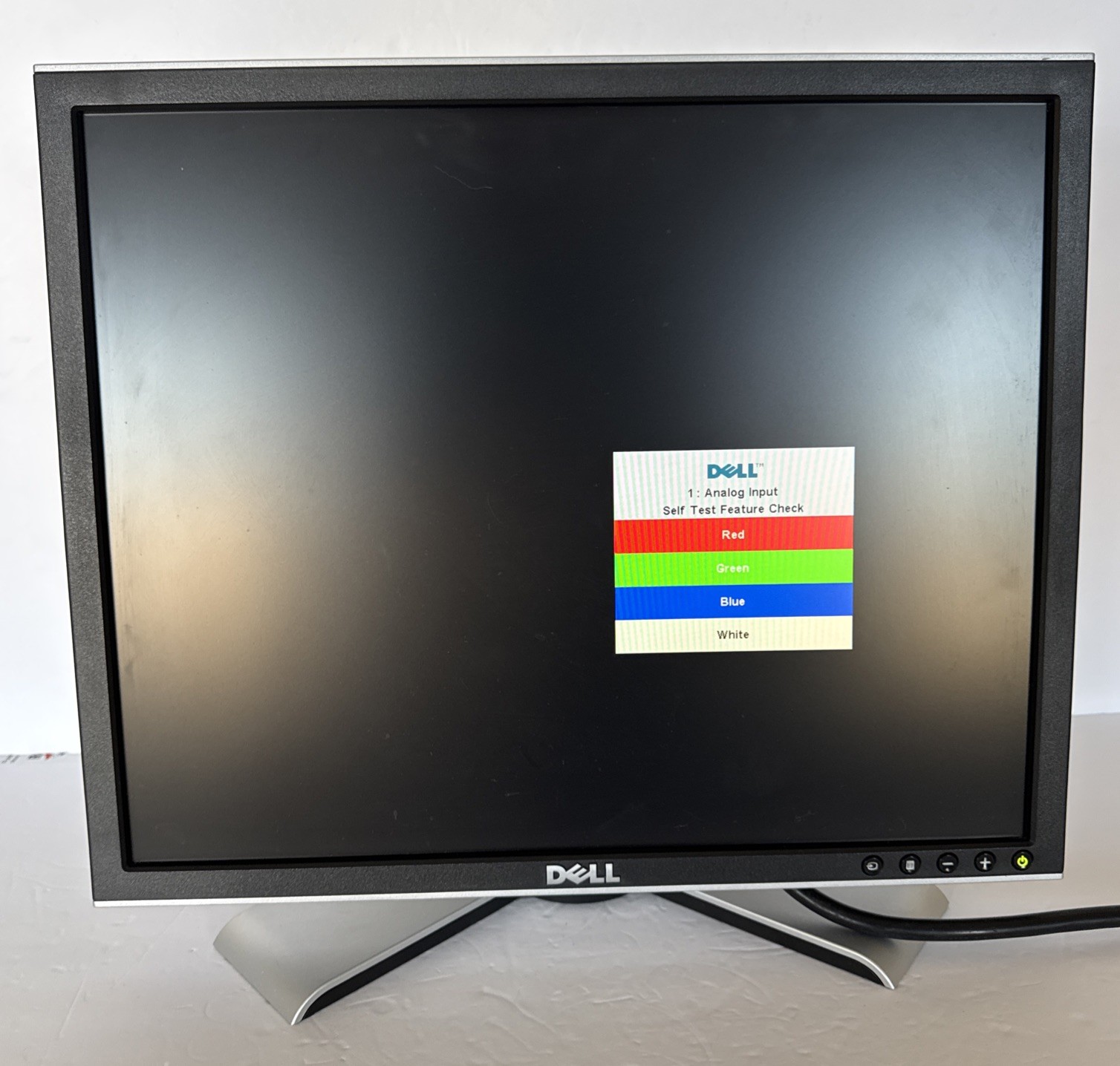 Dell 1907FPC 19” LCD Flat Panel Monitor 1280x1024 DVI VGA + Power Cord Works