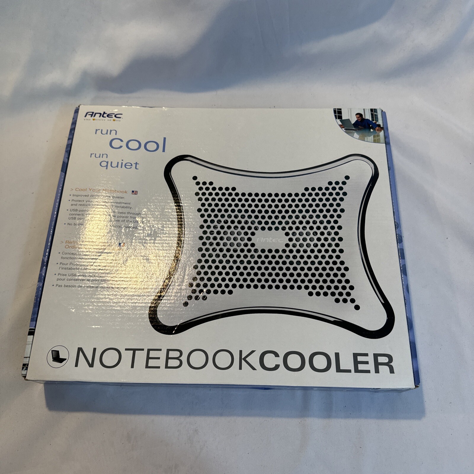 Laptop Antec Run Cool Quiet Note Book Cooler USB Powered No Battery Needed