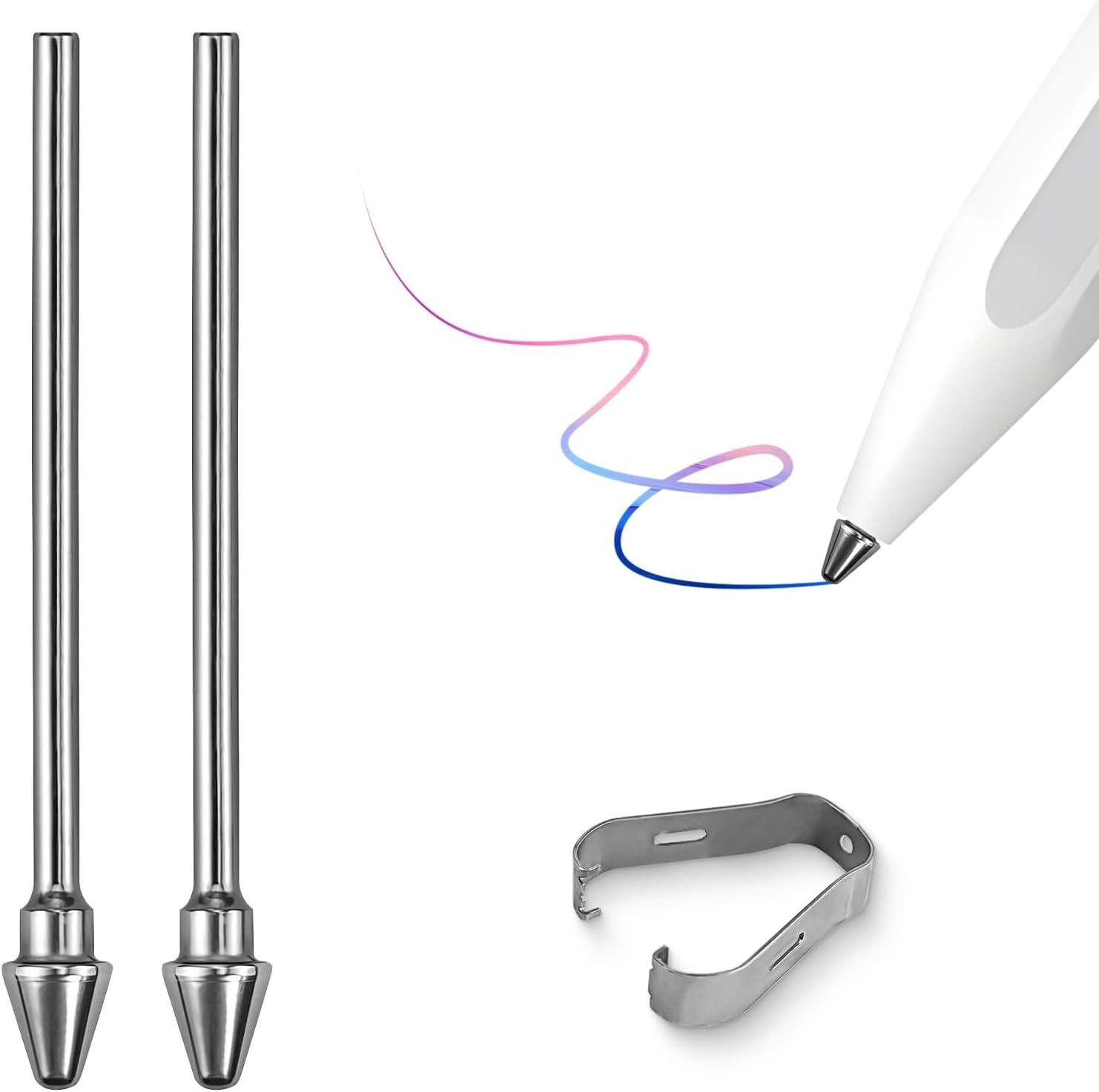 Titanium Alloy Replacement Tips for Galaxy Tab S11 S11 Ultra 2025 S Pen Gray