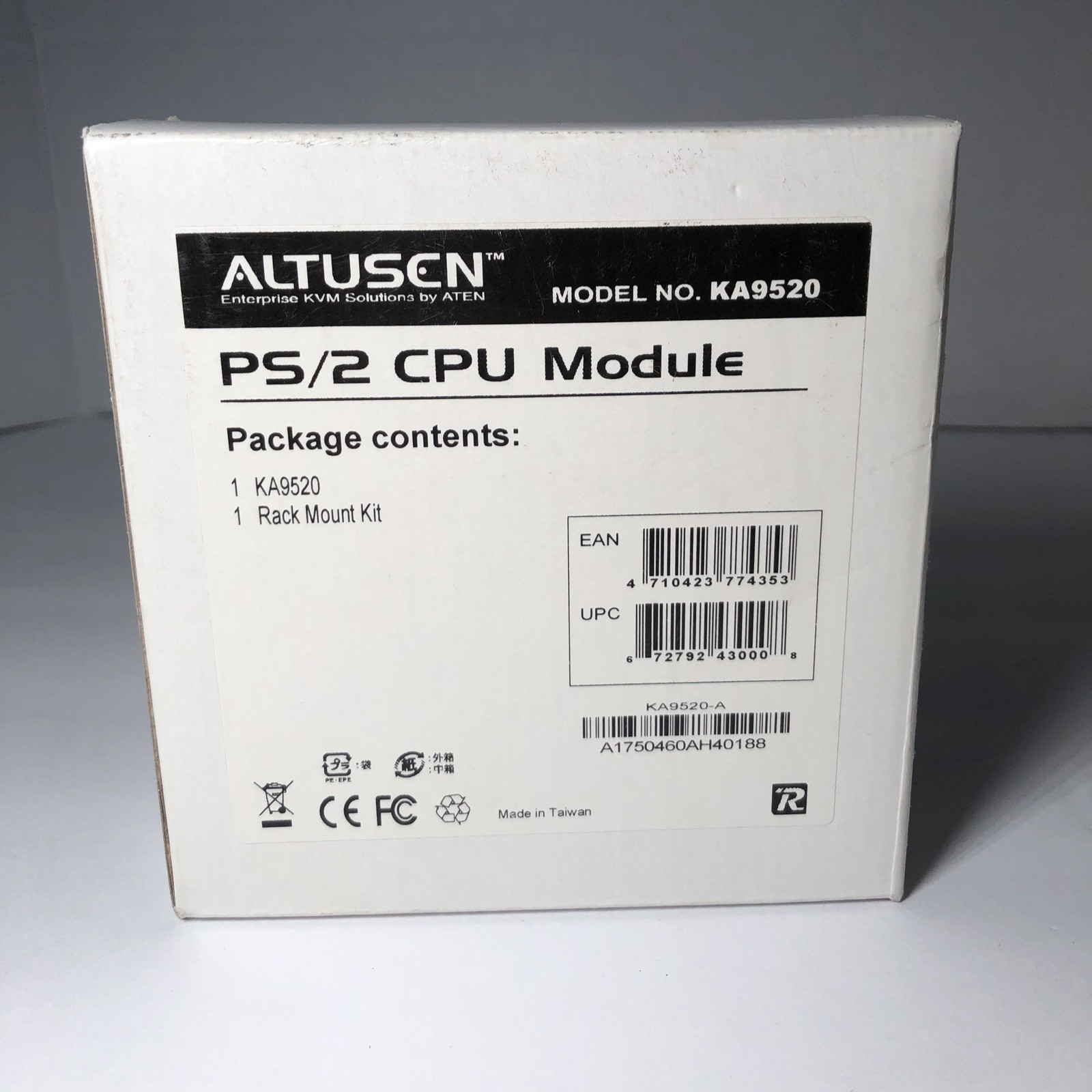 Aten Altusen KA9520 PS/2 CPU Module KVM Extender Adapter Cable 