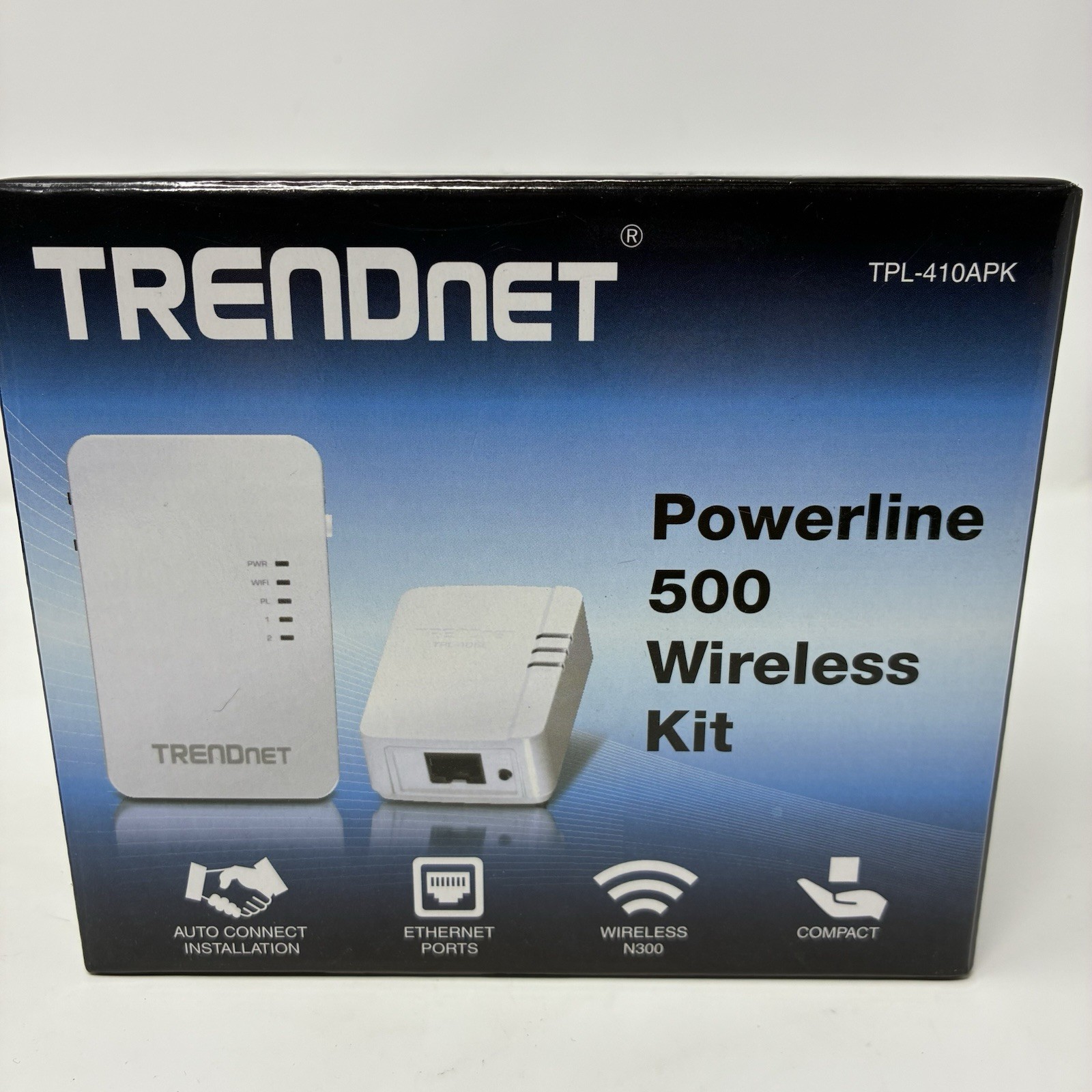 TRENDnet 500Mbps Powerline 500 Wireless Kit TPL-410APK - NOB