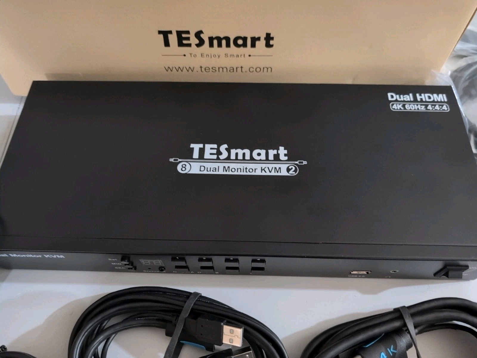 TESmart Duel Monitor Switch (HKS0802A1U) KVM Switch 8 Dual Monitor KVM 