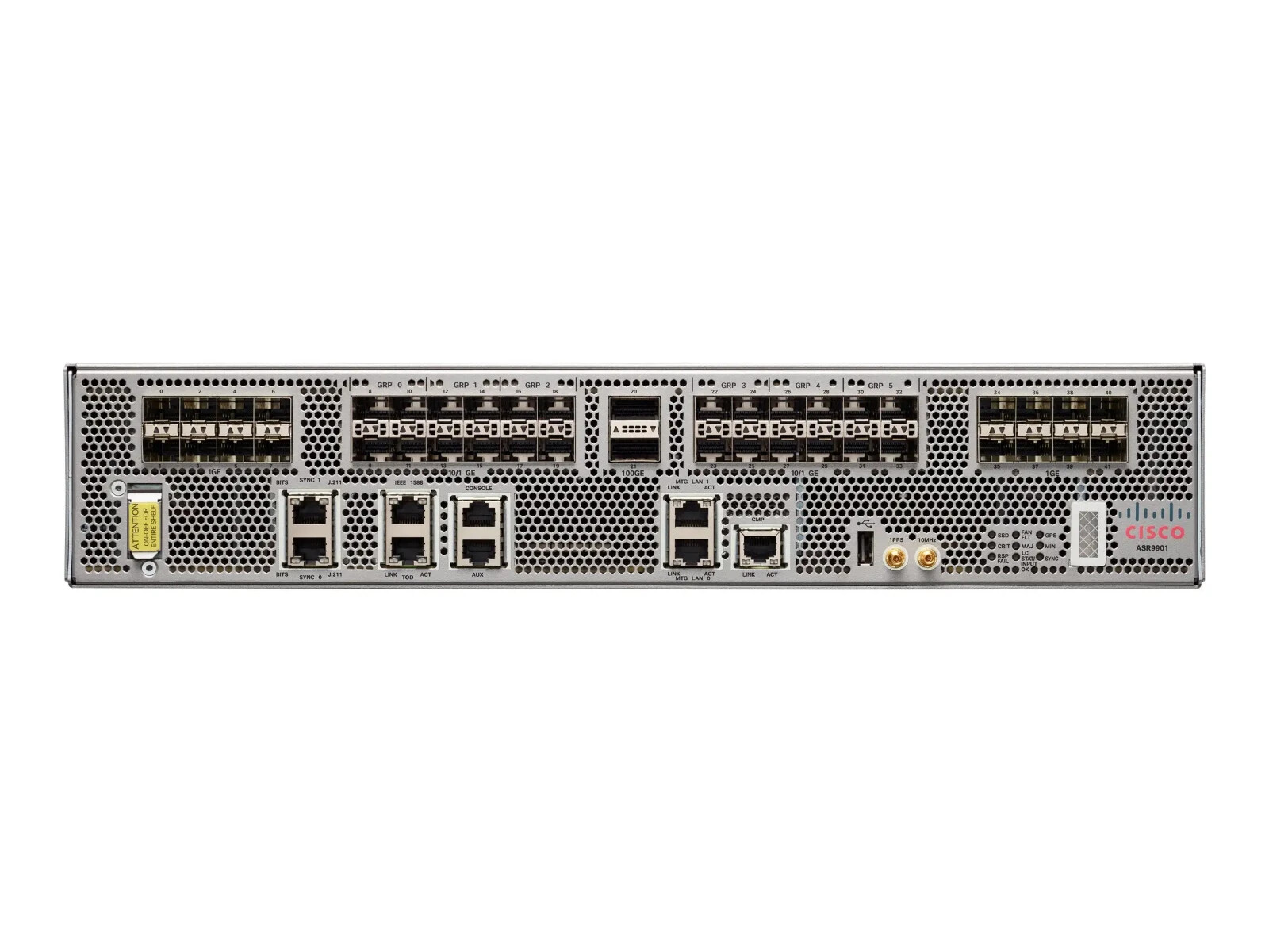 Cisco ASR-9901-120G  Router 16x1G 24x1/10G 2x100G ports Dual AC Power