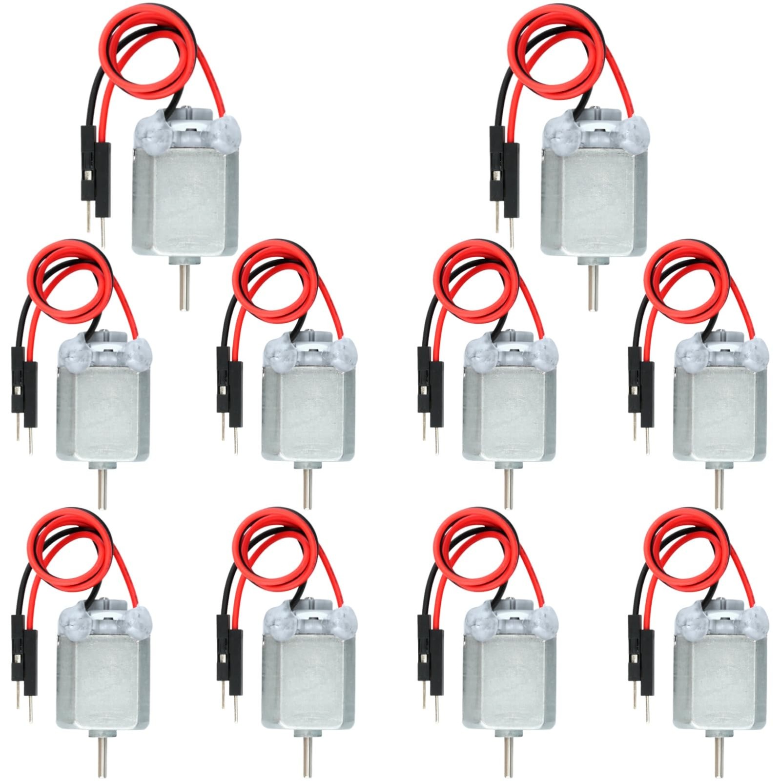 10Pcs Mini Small DC Motors 1.5V 3V 5V 6V 130 Micro Toy Electric Motors Compat...