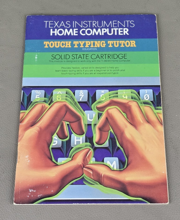Original Vintage Texas Instruments Home Computer Touch Typing Tutor Manual P-230