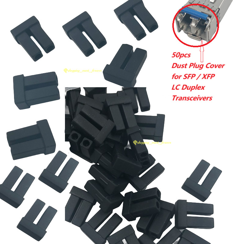 50PCS Duplex LC Dust Plug SFP Module Cover Cap for XFP LC Transceivers Connector
