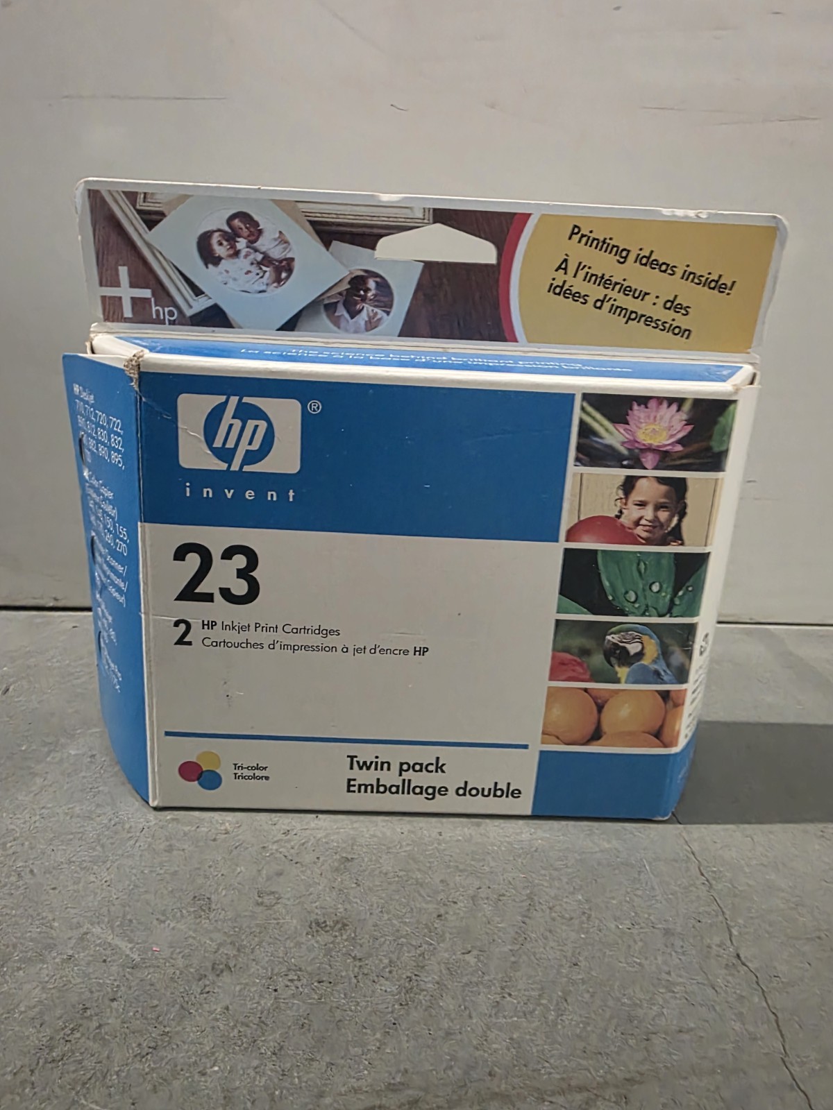 HP 23 Genuine Tri Color Ink Cartridges Combo 2 Pack Twin-Pack, New Sealed