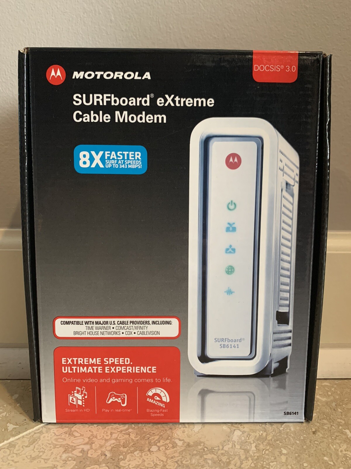 Motorola ARRIS SURFboard eXtreme SB6141 DOCSIS 3.0 Cable Modem
