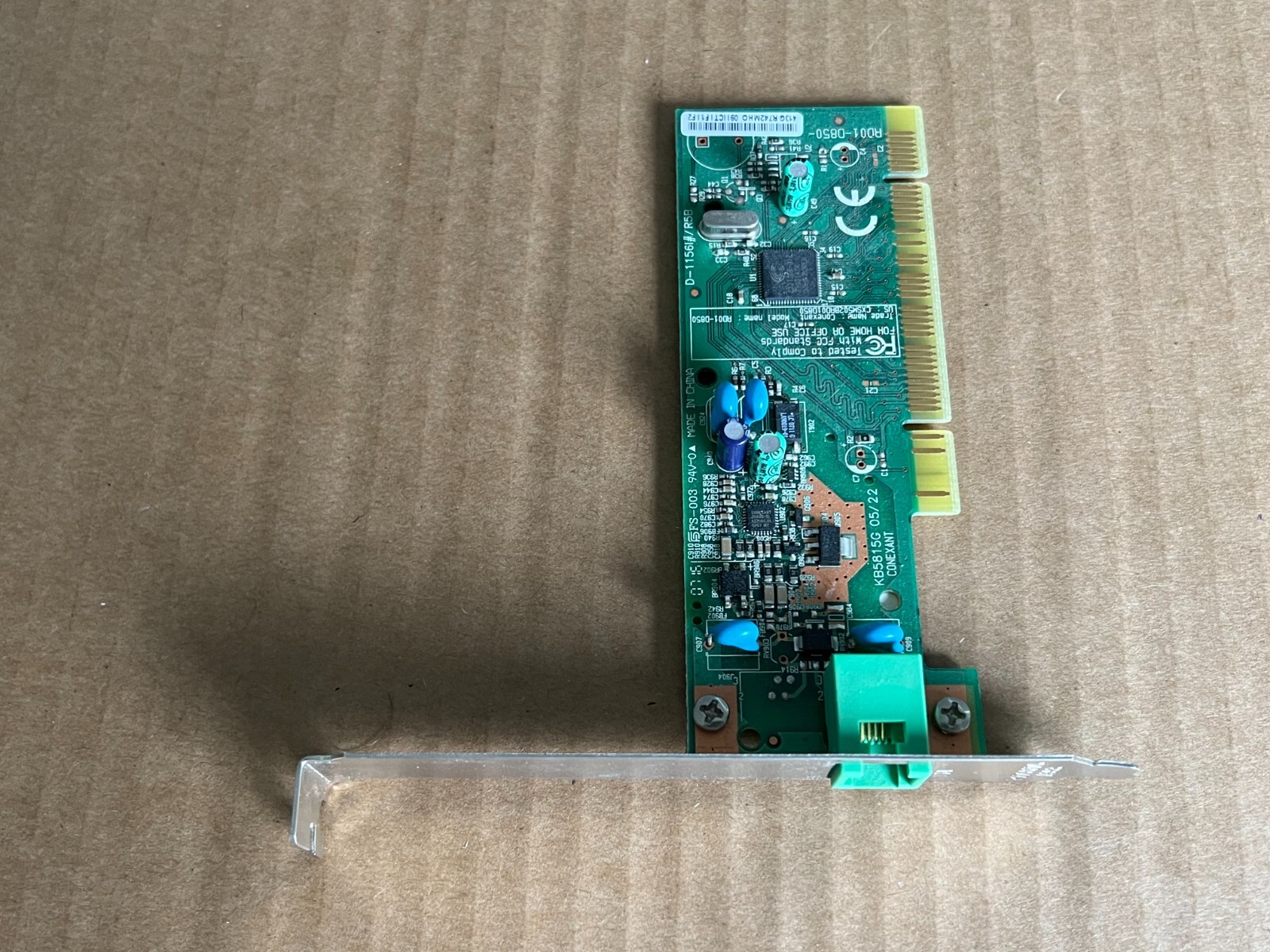 HP Conexant RD01-D855 56K PCI Fax Modem Line Card HP 5188-2907 Replacement