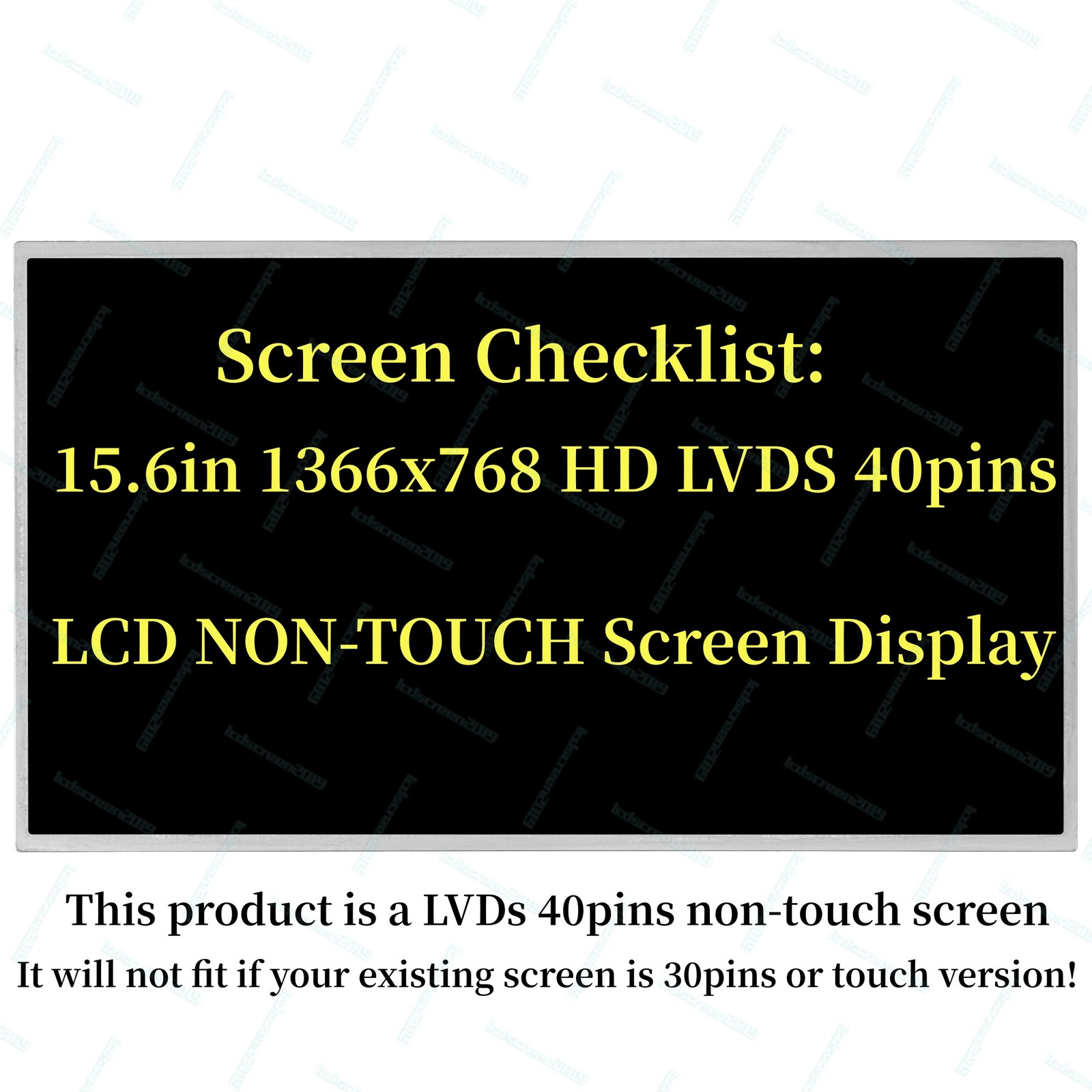 15.6'' For HP 2000-2C22DX 1366x768 HD 40 Pins Screen Replacement LCD LED Display