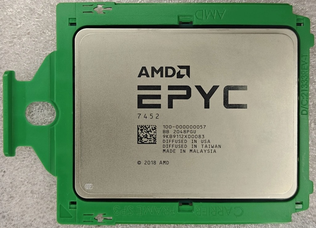AMD EPYC 7452 32-Core 2.35Ghz 128MB Rome 7002 CPU Server Processor - Unlocked
