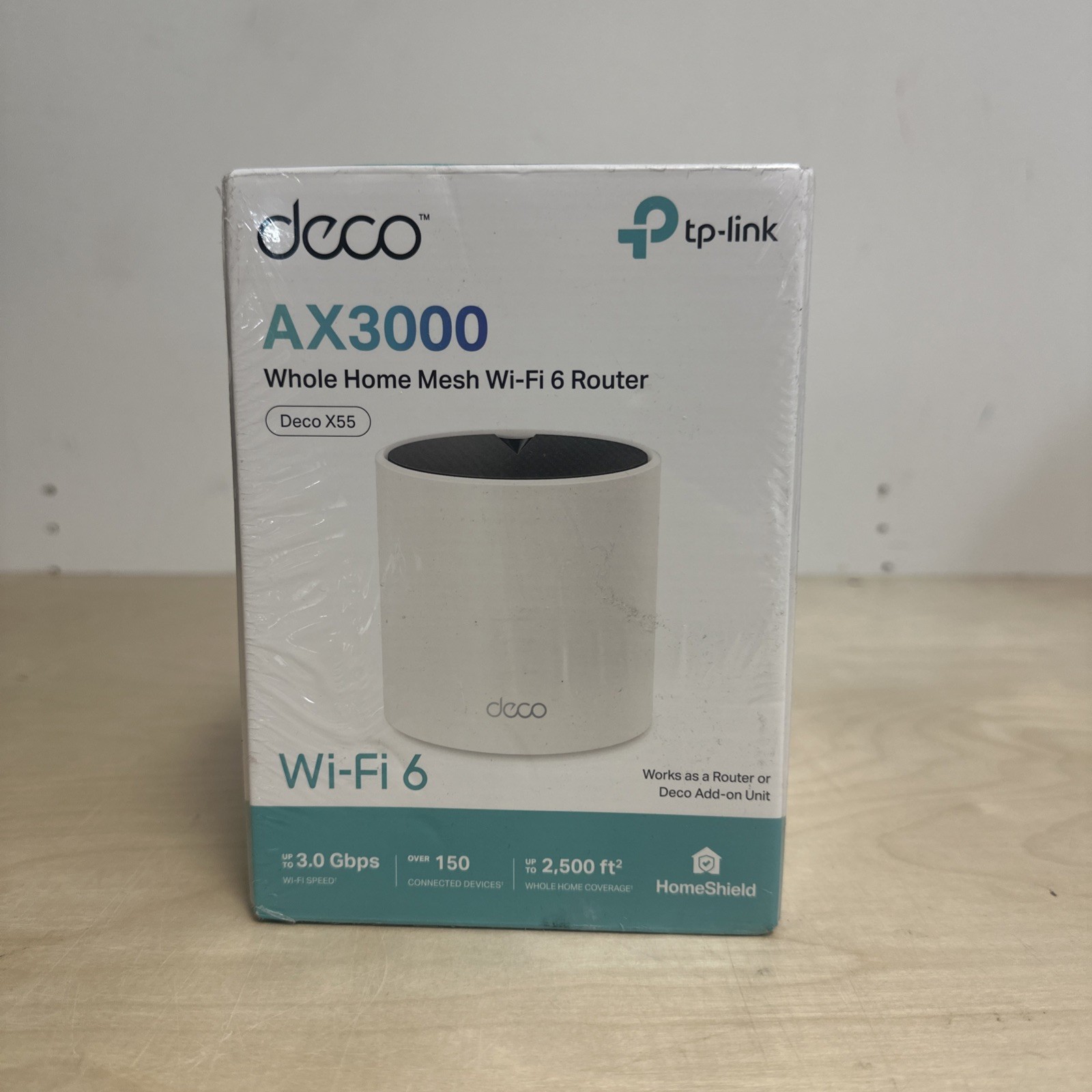 TP-LINK Deco X55 AX3000 Wi-Fi 6 Mesh Router 1-Pack White 3 LAN 1Gbps