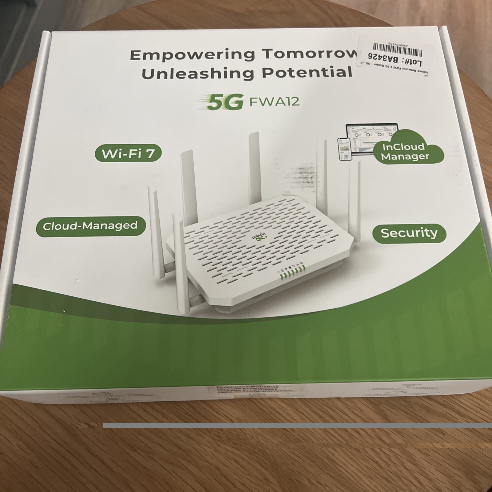 InHand 5G NR Router FWA Firewall Router VPN MIMO Wi-Fi 6 Router 3600Mbps Hotspot