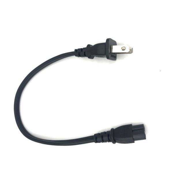 1 Feet 1' AC Power Cord 2 Prong Figure 8 For Sony Samsung TV Printer Laptop 1ft