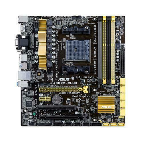 ASUS A88XM-PLUS Socket FM2/FM2+ AMD A88X DDR3 Micro ATX USB3.0 VGA Motherboard