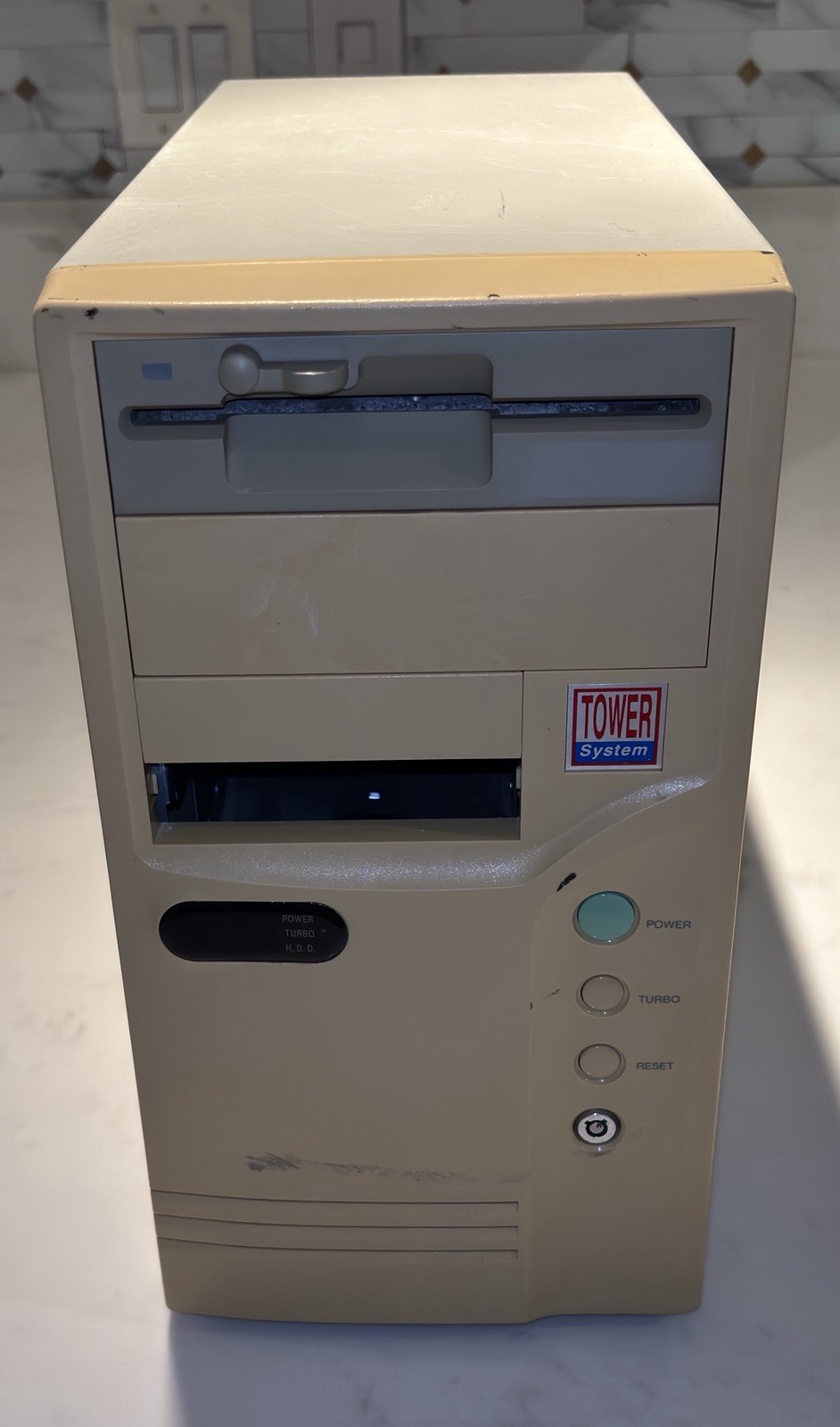Vintage 90’s AT Desktop PC Computer Tower System Case w/ Power Supply UNTESTED