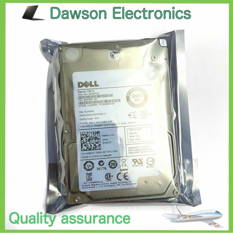 NEW DELL 0H8DVC H8DVC ST9300653SS 300GB 15K 2.5" 6Gbps SAS HARD DRIVE