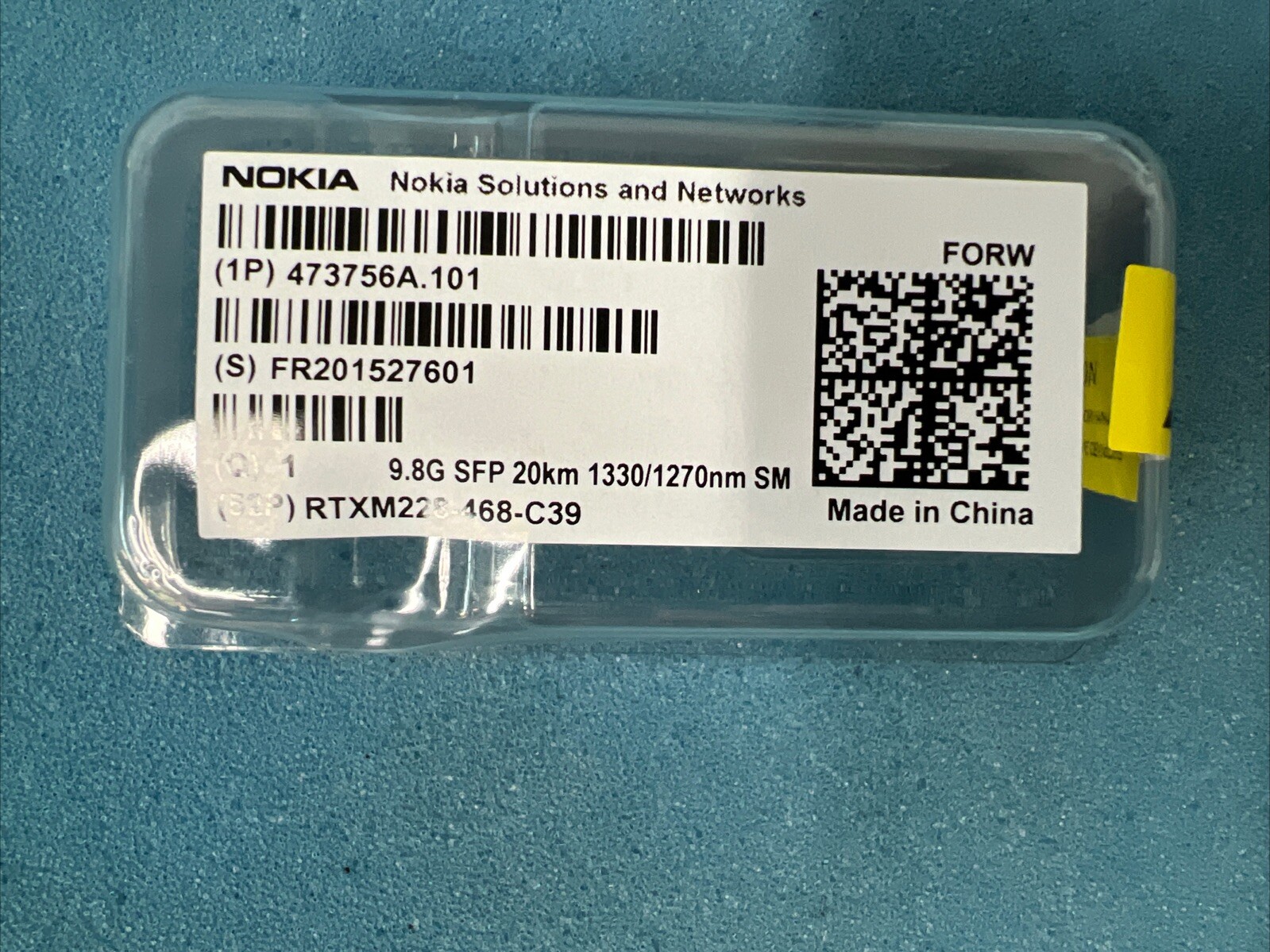 NOKIA FORW 473756A.101 FORX 473757A.101 SFP+ 9.8G Bidi 20km