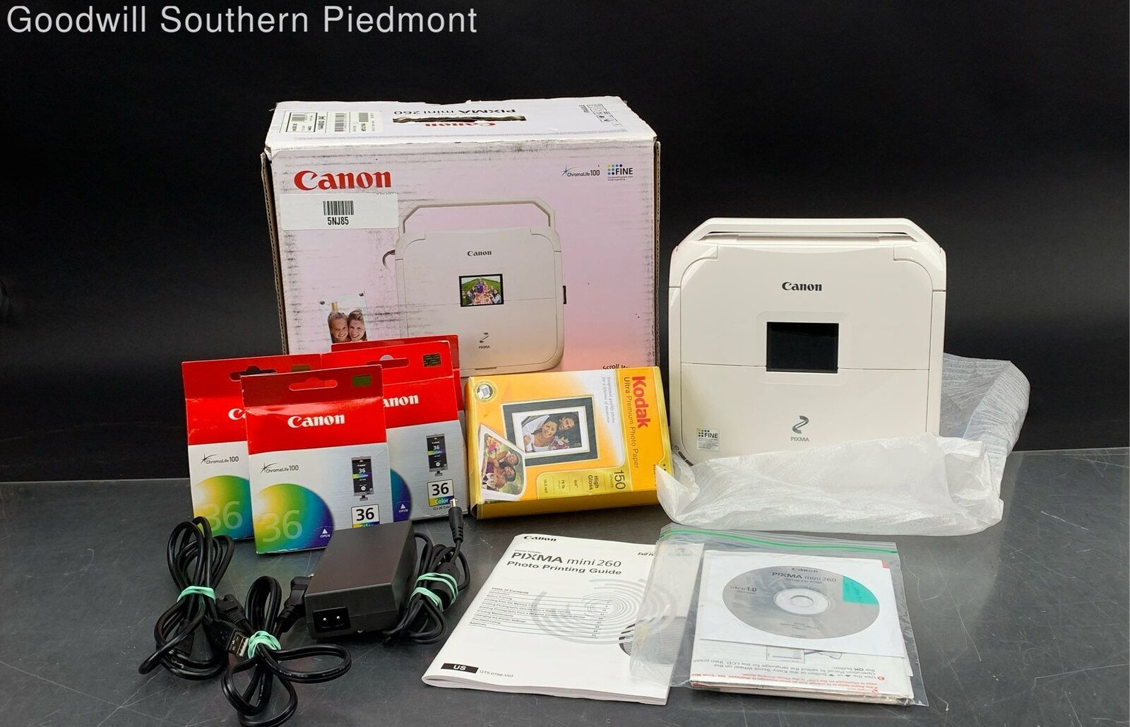 Canon Pixma Mini 260 Portable Photo Inkjet Printer - Untested