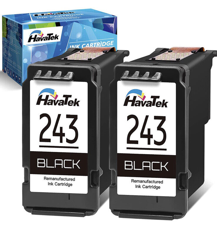 Ink for Canon 243 PG-243 PG-245 245XL 2 Black to Use with Canon PixmA TS3122