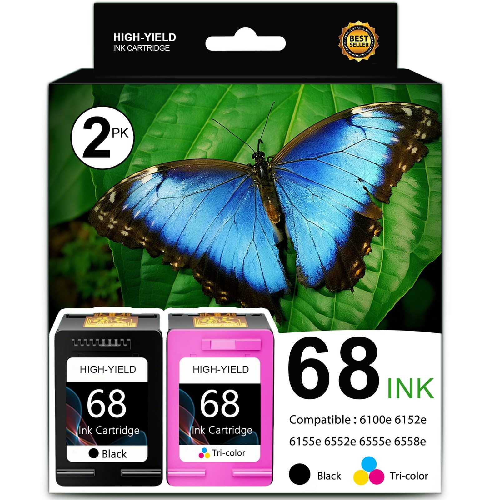 SFINK 68 Ink Cartridges Replacement for other, black, cyan, magenta, yellow
