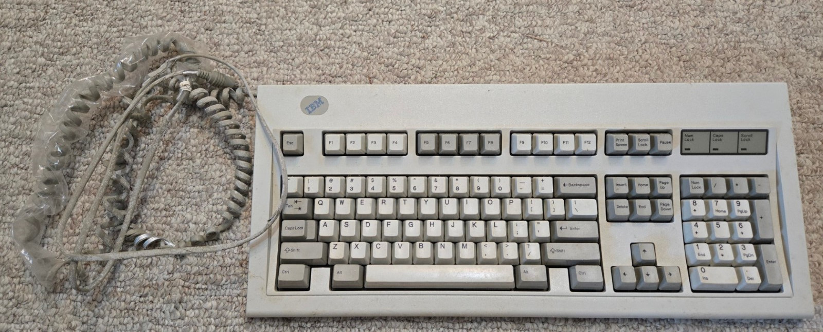 Rare Vintage IBM  Keyboard Clicky Model M 82G3295 - Works - please read details