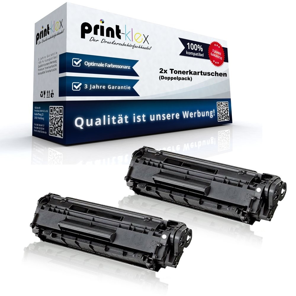2X Print-Klex Alternative Toner Cartridges Compatible for Canon I-Sensys MF 4100