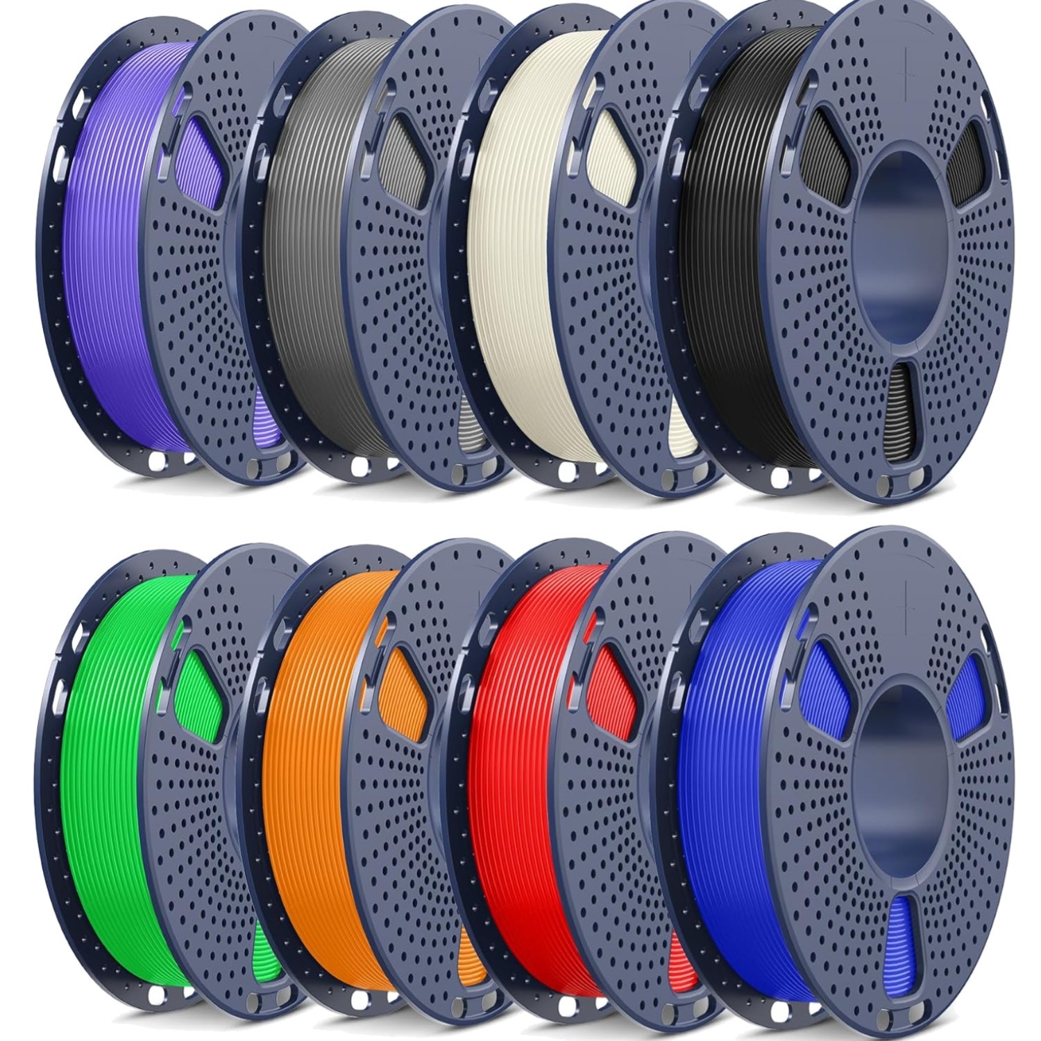8 Packs ASA Filament 1.75mm, UV/Rain/Heat Resistant 3D Printer Filament, Grea...